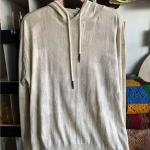 Zara Cream Knit Hoodie